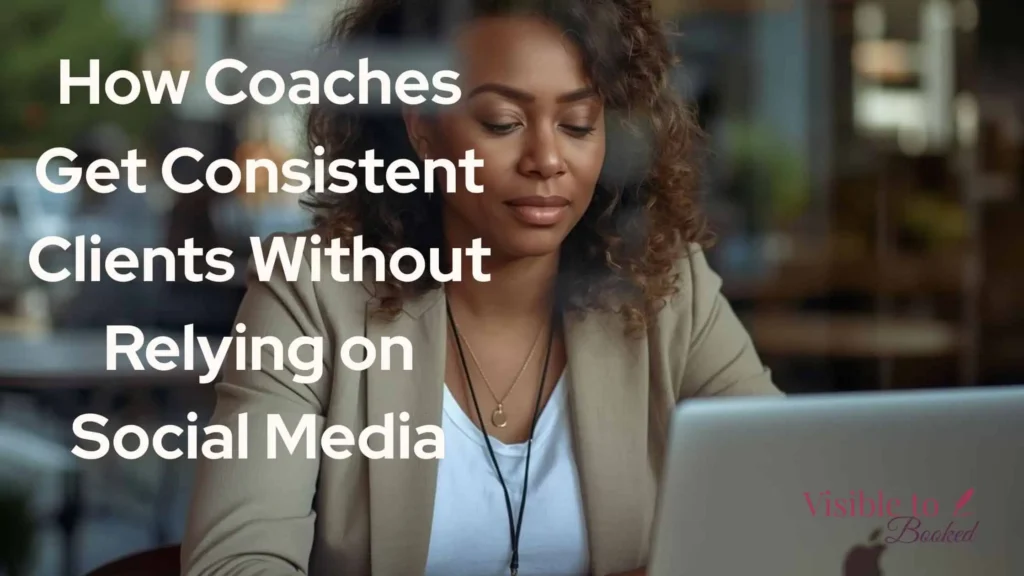 female coach working on computer