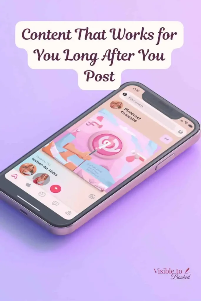 Pinterest app + pins visual
