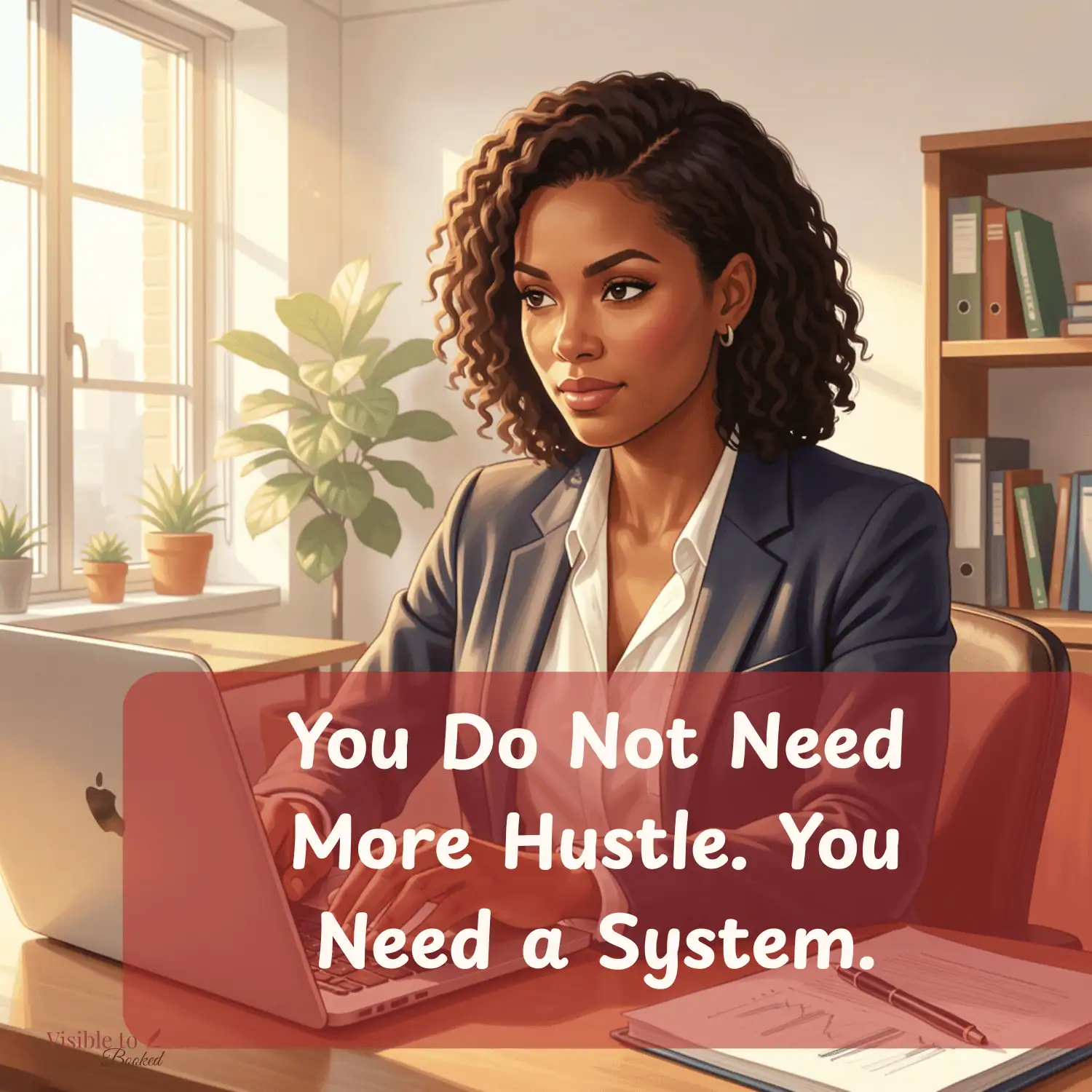 Confident entrepreneur closing laptop or planning calmly.