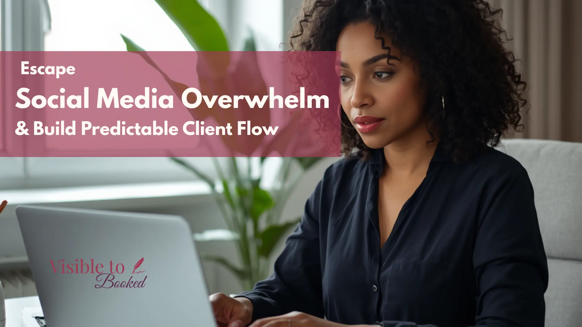 Calm, professional female entrepreneur working from home with laptop,