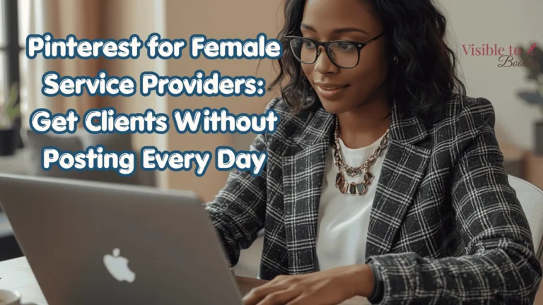 female service provider on laptop